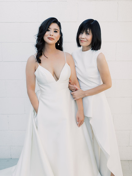 Formal black and white Palm Springs wedding Inspiration