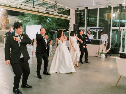 Formal black and white Palm Springs wedding Inspiration