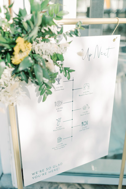white wedding sign Inspiration