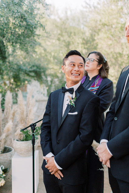 Formal black and white Palm Springs wedding Inspiration