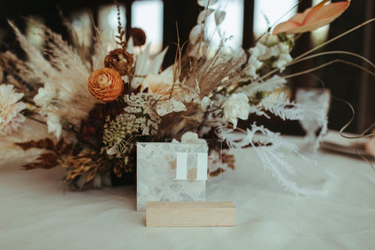 terrazzo table number Inspiration