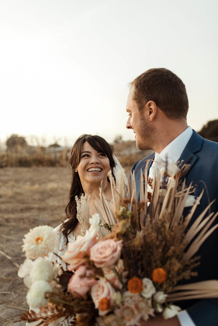 rustic boho fall wedding in Santa Barbara
