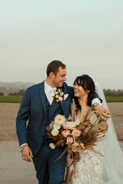 rustic boho fall wedding in Santa Barbara