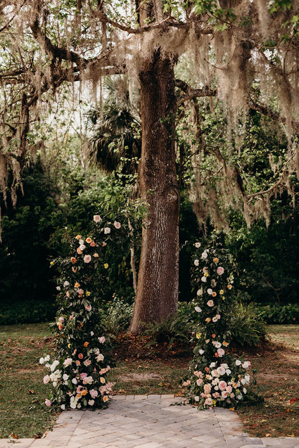floral ceremony arch