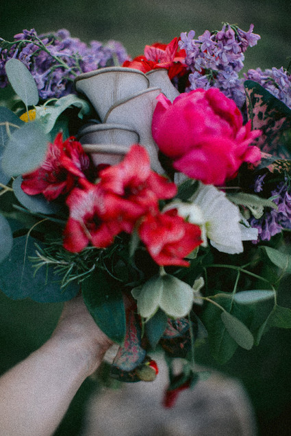 Organic bridal bouquet