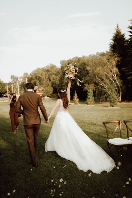 Backyard micro wedding