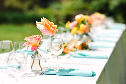 Summer wedding decor