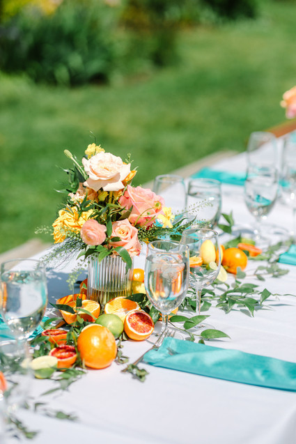 Summer wedding decor