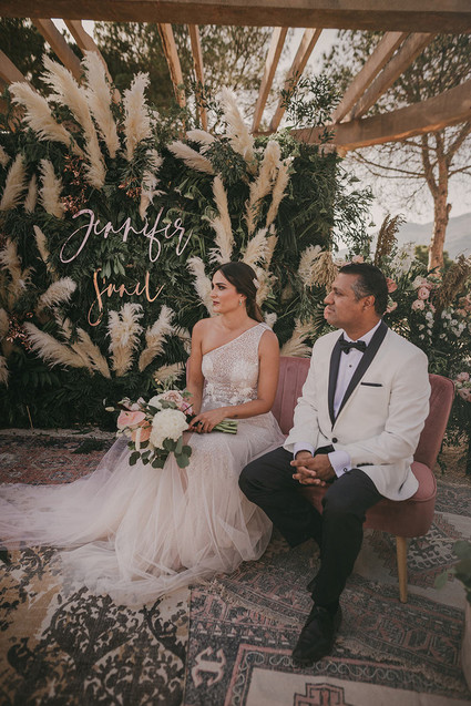 pampas grass wedding Inspiration