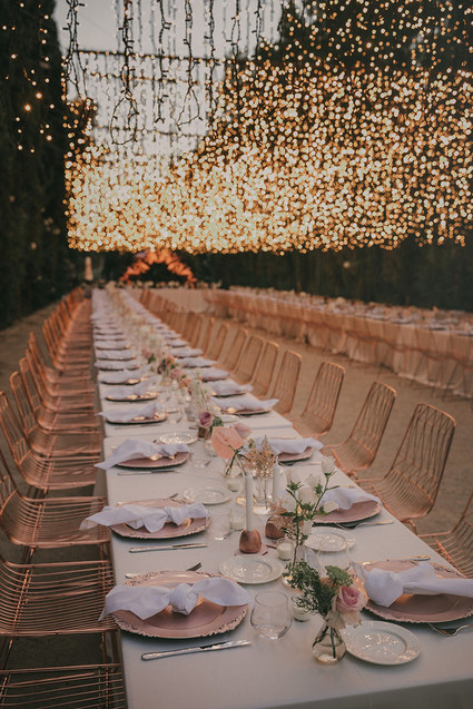 wedding reception table