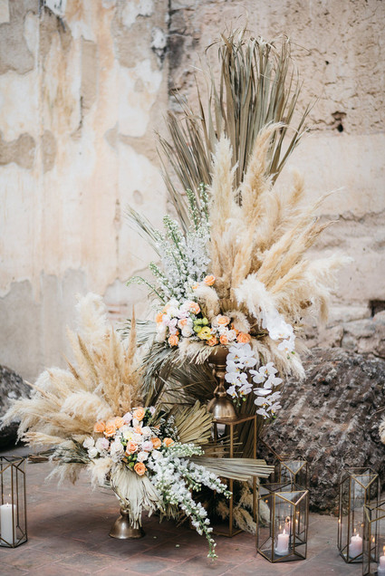 Boho wedding flowers