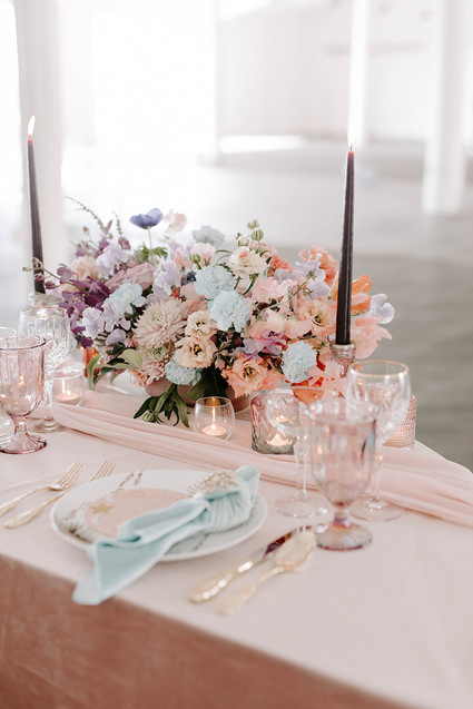 Bright wedding flowers
