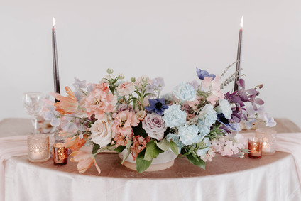 Bright wedding flowers