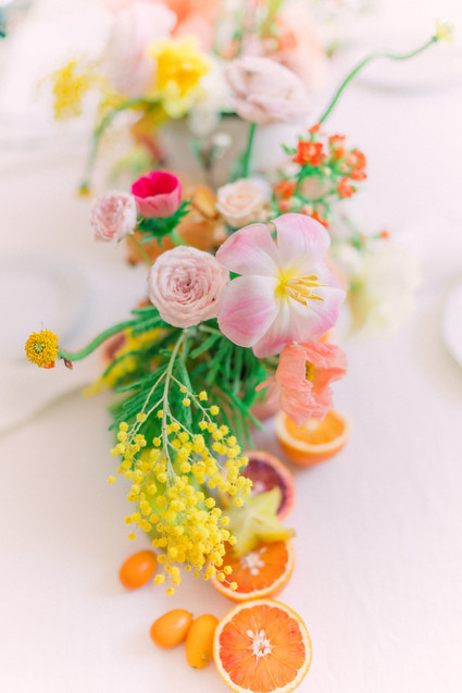 Citrus floral arrangement