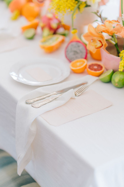 Citrus floral arrangement