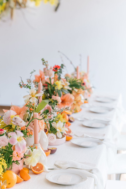 Citrus floral arrangement