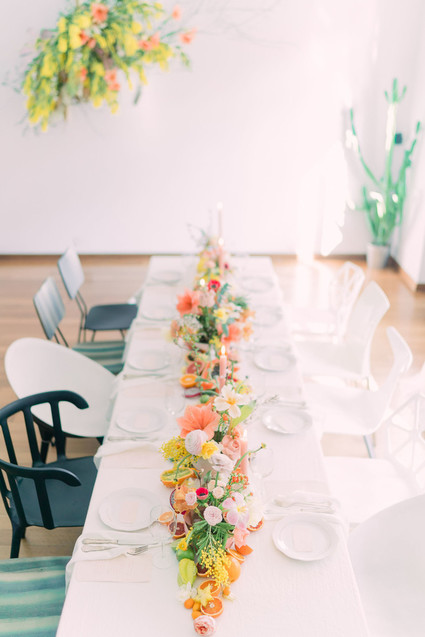 Colorful tablescape