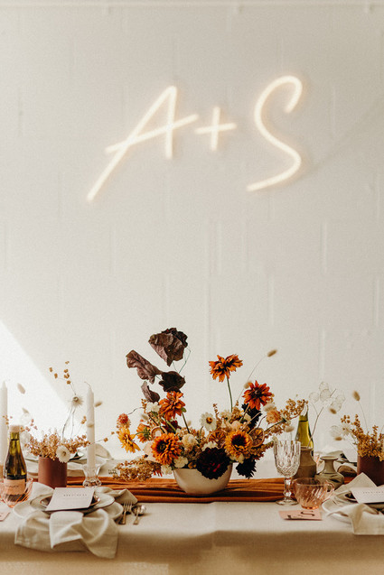 Dried floral arrangement