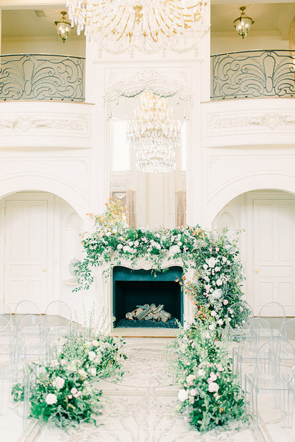 Elegant fireplace decor