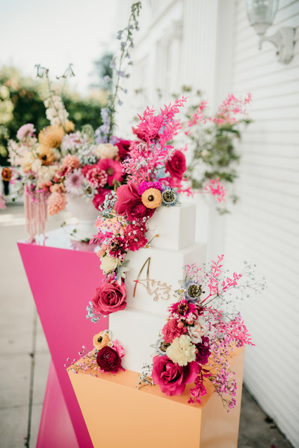 Floral birthday cake