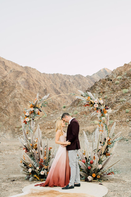 Desert micro wedding