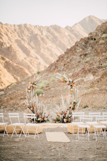 Desert micro wedding