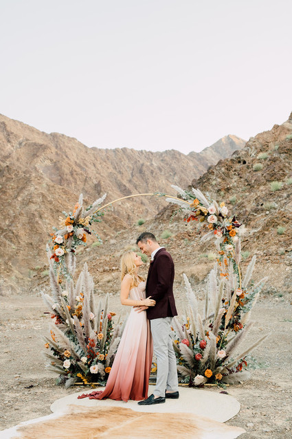 Desert micro wedding