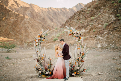 Desert micro wedding