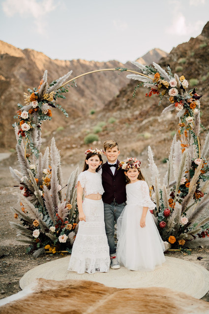 Desert micro wedding