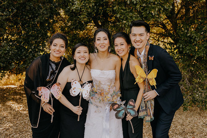 butterfly themed wedding in Carmel Valley