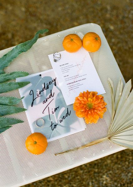 Palm Springs wedding invites