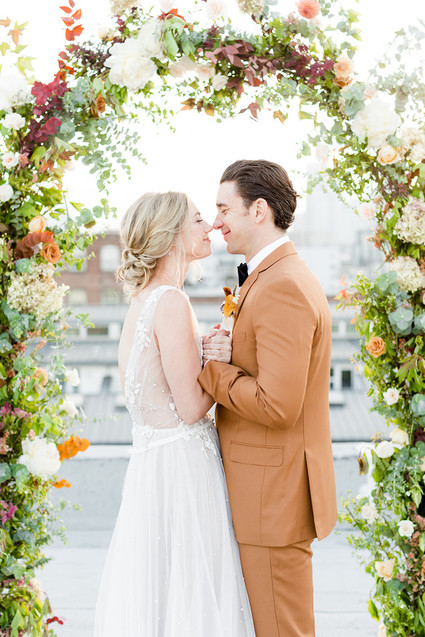 rooftop autumn elopement