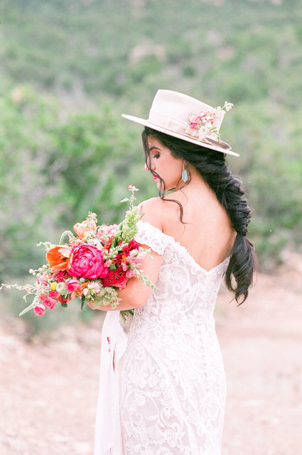 Bride with a hat