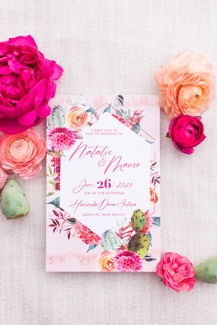 Southwestern wedding invites