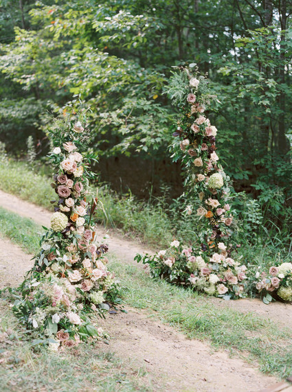 Fall floral arch