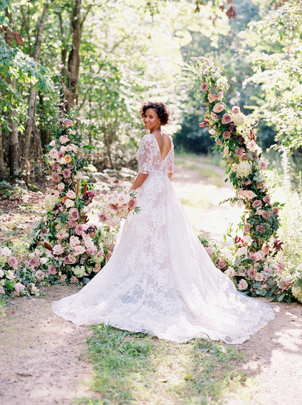 Lace wedding gown