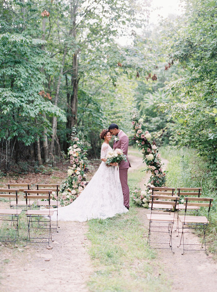 Fall wedding ceremony