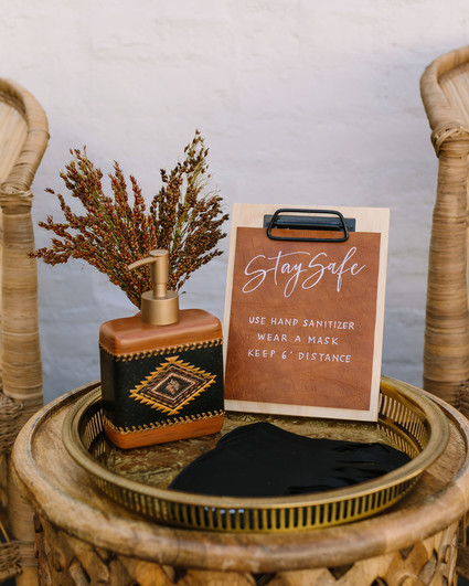 Rustic desert wedding