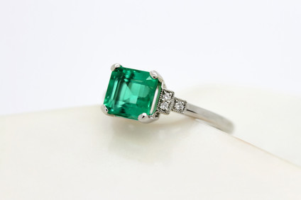 Bespoke platinum engagement ring