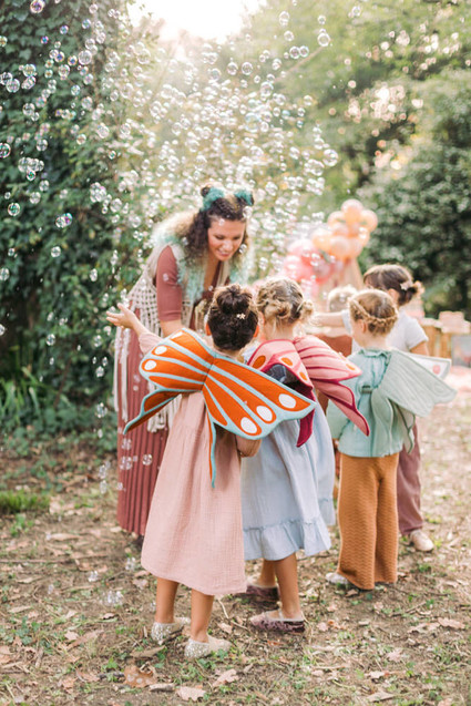 Magical fall fairytale birthday party in the forest