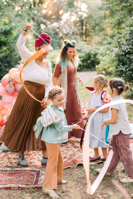 Magical fall fairytale birthday party in the forest