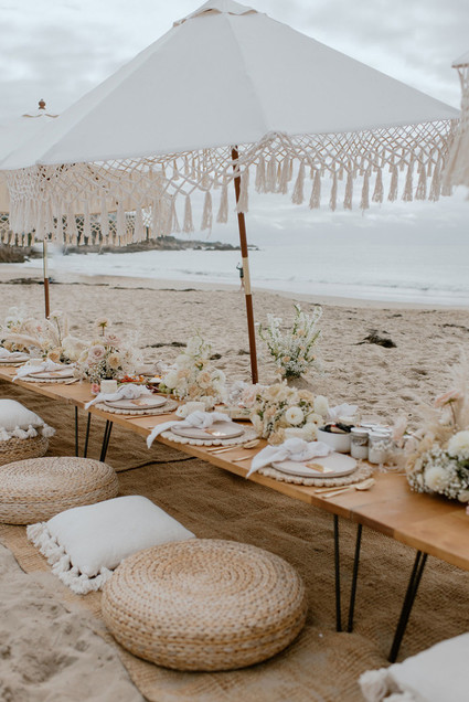 boho beach bridal shower