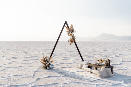 Anniversary shoot in the Salt Flats of Utah