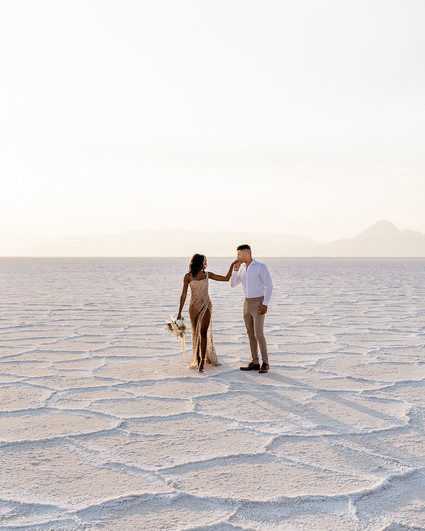 Anniversary shoot in the Salt Flats of Utah