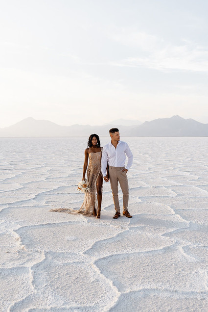 Anniversary shoot in the Salt Flats of Utah