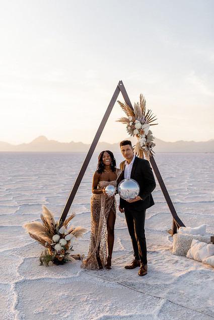 Anniversary shoot in the Salt Flats of Utah