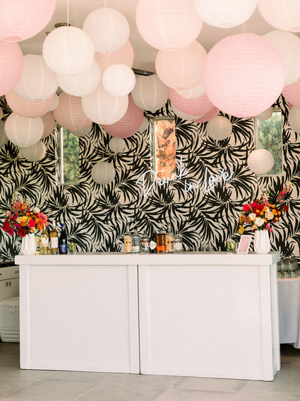 Palm Springs wedding bar