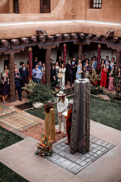 New Mexico wedding ceremony