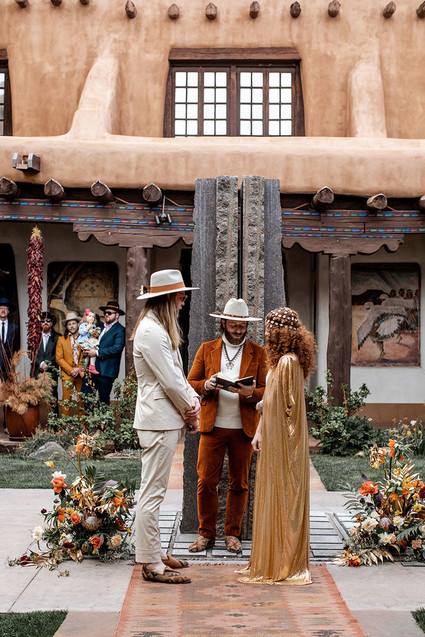 New Mexico wedding ceremony