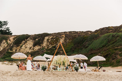 California beach wedding